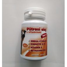 -20% Pštrosí olej s vitamínmi 60 kapsúl
