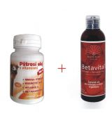 Pštrosí olej s vitamínmi 60 kapsúl + BETAVITAL 200 ml